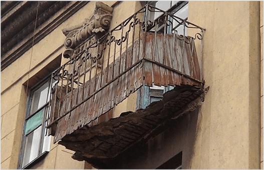 Капитальный ремонт плиты балкона