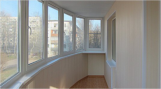 Внутренняя отделка балкона